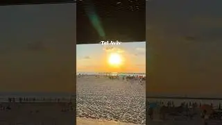 Sunset and Vibes from Tel aviv 🪬🇮🇱🌆 #telavivcity #telavivbeach #sunset