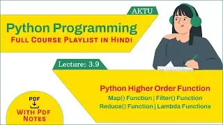 Python Higher Order Function | What is Lambda Functions in python | map() Function  | aktu