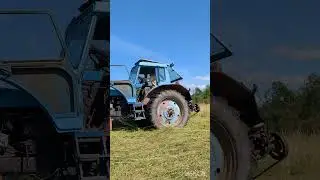 Сенокос на МТЗ 80 🔥🔥🔥 #мтз #farming #трактор #shorts