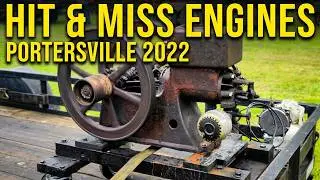 Hit and Miss Engines from Portersville Steam Show Summer 2022