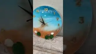 часы из эпоксидной смолы#resinart#эпоксиднаясмола#часыизсмолы