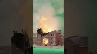Factory explosion effect! 🔥 #shorts #vfx #bts