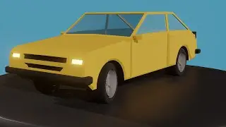 Blender Low Poly Car