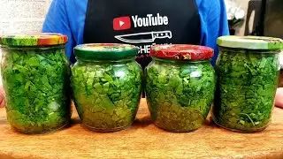 ЩАВЕЛЬ на Зиму Рецепт ПЯТИМИНУТКА! Два способа Заготовки.