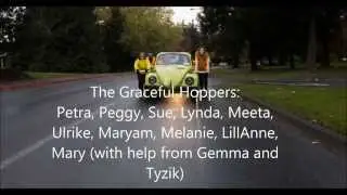The Graceful Hoppers push the Bug in support of the United Way