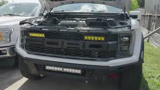 Baja Designs ONX6+10  inch LED Light Bar Install on Gen3 Raptor