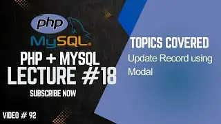Update Record Using Bootstrap Modal in PHP MySQL | Edit Data Without Page Reload