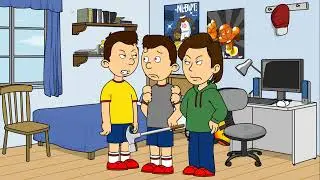 Classic Caillou Destroys The House/Arrested