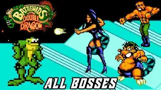 Battletoads & Double Dragon - The Ultimate Team (NES) - All Bosses [No Damage]