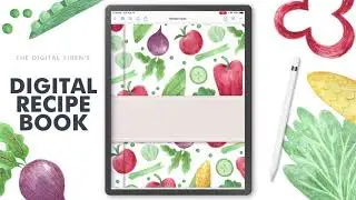 Digital Recipe Book flip through in Goodnotes 5 - See what's inside!