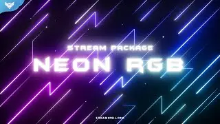 StreamSpell | Neon RGB Stream Package │ Twitch Overlays for OBS Studio, Streamlabs