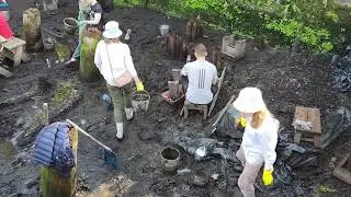Утро на Троицком раскопе после дождя