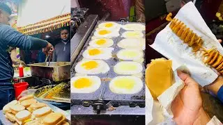 Dim Cake And Alu Vaja Bengali Street Food 😱😋The Food Capture