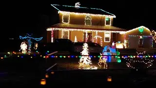 First Christmas Eve 2020 in the US / drive in the neighborhood