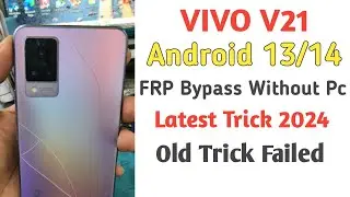 Vivo v21 Android 13/14 FRP Bypass without Pc | Vivo Frp Bypass 2024 Android 14