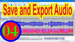How to Record Voice save into Mp3 Audacity | How To Save Mp3 file export in audacity