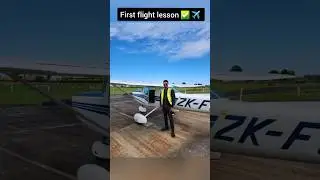 First flight lesson ✅️ ✈️  #flyingschool