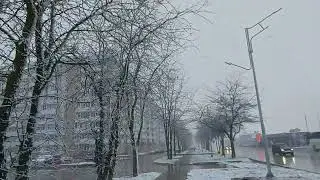 Евпаторию засыпало снегом! январь 2023г., "Прочь, печаль" А.Фишер, автор исполнитель.