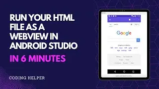 How to run HTML files in your android app in android studio