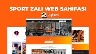Sport Zali Web sahifasi | Navbar va Main qismni yasaymiz