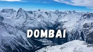 Домбай с высоты! Обзор горнолыжного курорта