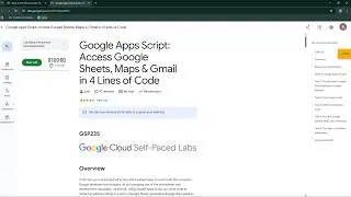 Google Apps Script Access Google Sheets, Maps & Gmail in 4 Lines of Code | GSP235 | 