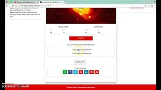 Customizing start & end times on a video resource