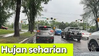 Ngegym ke Downtown, diguyur hujan seharian