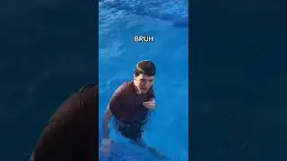 HE PEED IN THE POOL😳