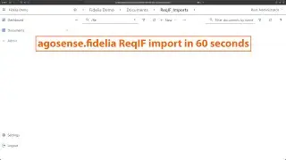 agosense.fidelia ReqIF Import
