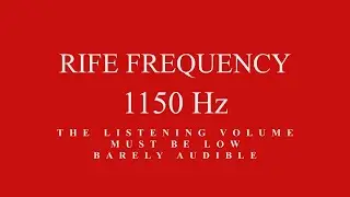 Rife Frequency 1150 Hz Pure Tone - Body Detox - Parasite Removal - Black Screen