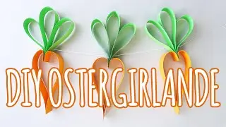 Ostergirlande basteln aus Papier | Anleitung für Möhrengirlande - Talu.de
