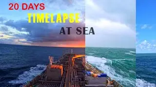 20 Days Timelapse of different Weather at Sea, Strom, Rain , Bad Weather, Snow Fall