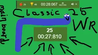 [FWR] Google Snake Classic 25 Apples in 27s810ms