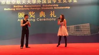 Singing A whole new world with Hitomi Sano