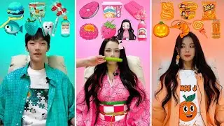 ASMR MUKBANG | Spicy Challenge Compilation (Fire noodles, fried chicken, enoki mushroom, korean eat)