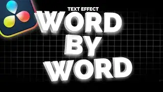 How To Make Subtitles In Davinci Resolve One Word By One | Word By Word Text Effect Davinci Resolve