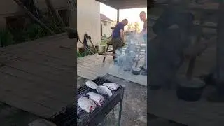 Астраханские караси на углях, ум отъешь! #fishing #carp #carpfishing
