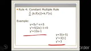 Derivative Rules