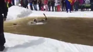 Gorilla Man's Pond Skimming Fail