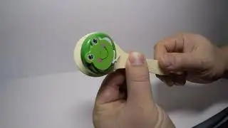Детские кастаньеты с рукояткой