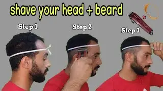 How to shave your head + beard without a barber 💇