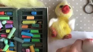 Валяние из шерсти «Цыплёнок».2-я часть.