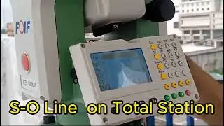 How to Use S-o line in Total Station? S-O Line(how to make a parallel line in Total Station)