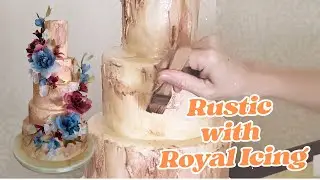 Rustic Cake Decorating with Royal Icing