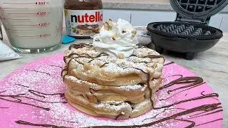 Nutella Stuffed Waffles