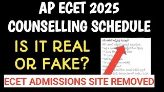 AP ECET 2025 COUNSELLING DATES RELEASED IS IT REAL OR FAKE?
