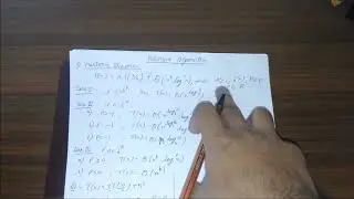 Master's Method in Analysis and Design of Algorithm aka ADA