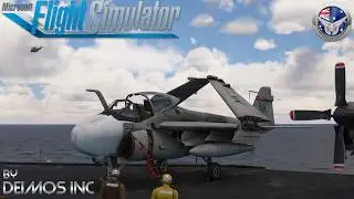 A-6 Intruder by Deimos Inc - Full Start Up, Flight and Review - Microsoft Flight Simulator