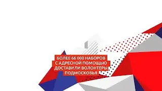 Более 66 000 наборов с адресной помощью от Губернатора доставили волонтеры Подмосковья